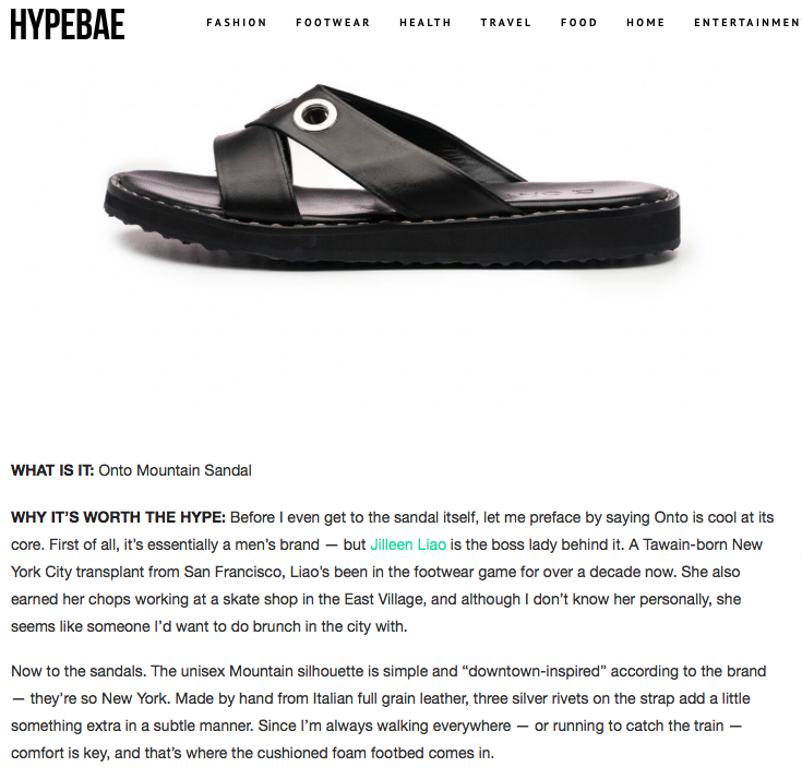 HYPEBAE EDITOR'S PICK: MOUNTAIN SANDAL